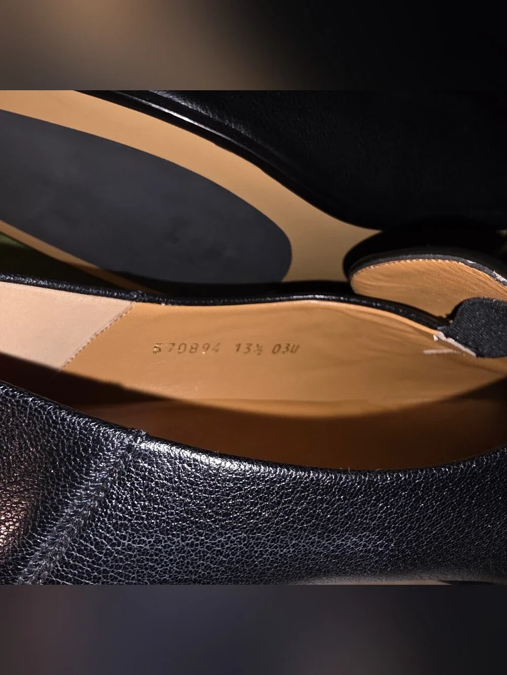 Authentic Gucci Men’s Black Leather Horsebit Loafers